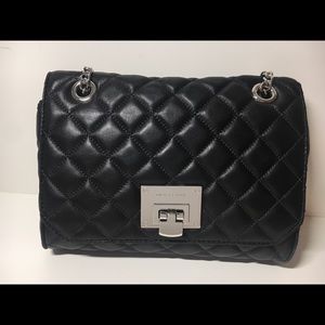 Michale Kors Black Quilted Leather Shoulder Bag
